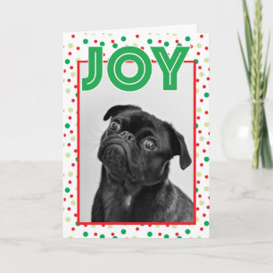 CHRISTMAS HOLIDAY PHOTO   Confetti Joy Card