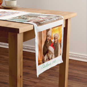 Christmas Holiday Photo Name Home Decor Keepsake   Medium Table Runner