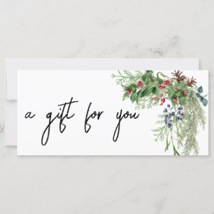 Christmas Holiday Pink Bouquet Watercolor