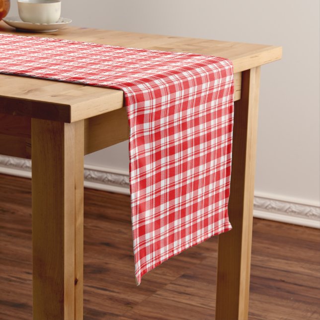 Christmas Holiday Plaid Medium Table Runner (In Situ)