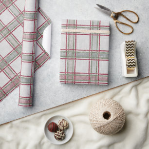 Christmas Holiday Plaid Wrapping Paper