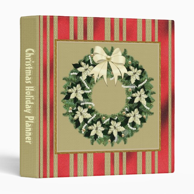 Christmas Holiday Planner Binder (Front/Spine)