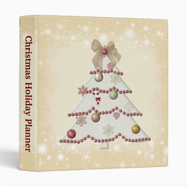 Christmas Holiday Planner Binder (Front/Spine)