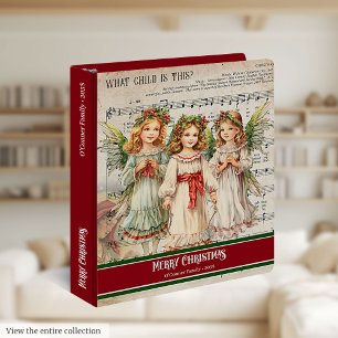 Christmas Holiday Planner Binder Vintage Angels