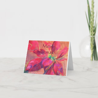 Christmas Holiday Poinsettia Card