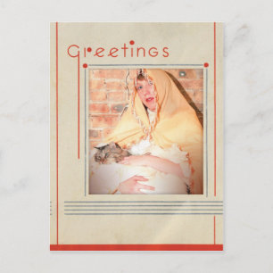 christmas holiday postcard