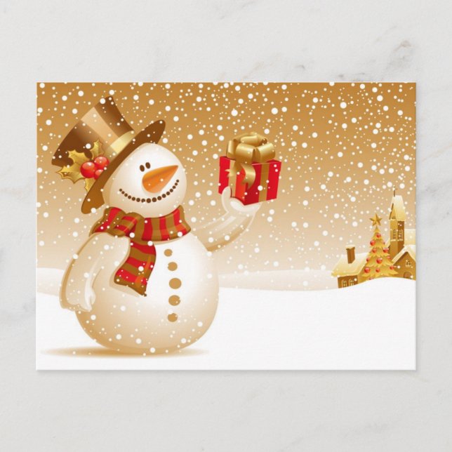 Christmas Holiday Postcard (Front)