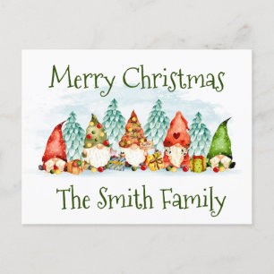 Christmas holiday postcard
