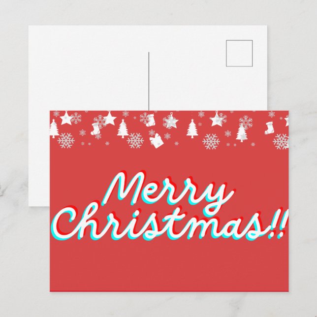 Christmas Holiday Postcard (Front/Back)