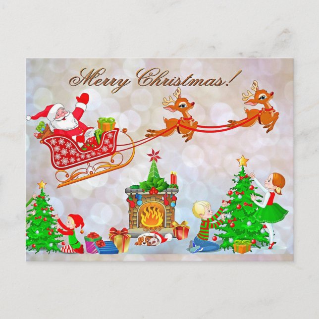 Christmas Holiday Postcard (Front)