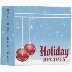 Christmas Holiday Recipes Binder