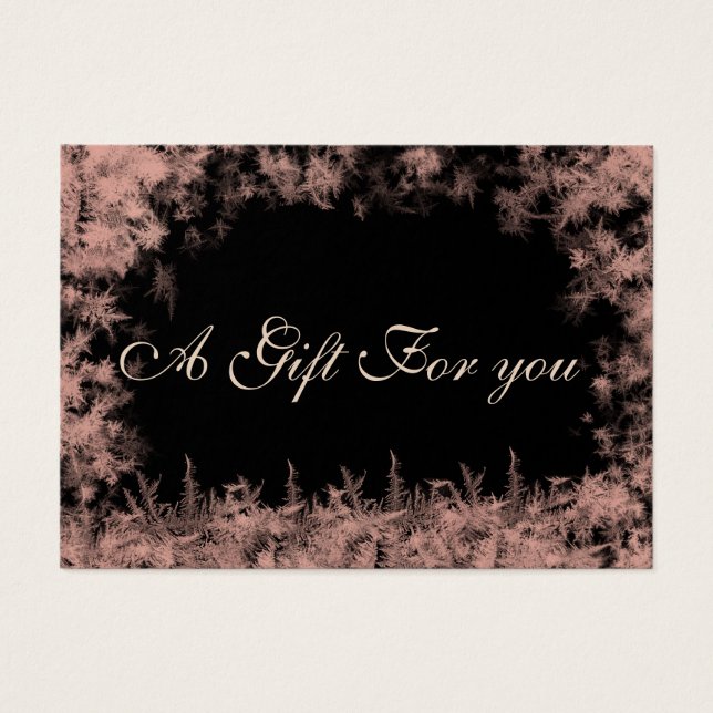 Christmas/holiday rose gold frost certificate (Devant)
