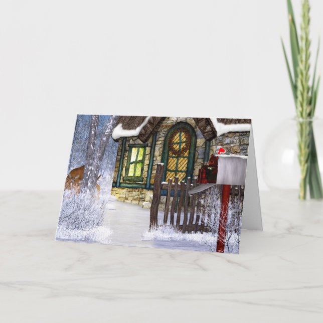 Christmas Holiday Scene Card (Front)