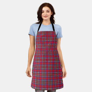Christmas Holiday Season Scottish Red Plaid Apron
