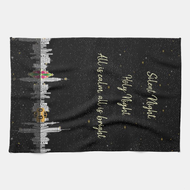 Christmas Holiday Seasonal Decor Pillow Kitchen Towel (Horizontal)