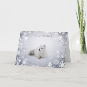 Christmas Holiday - Snow Fox with SnowFlakes