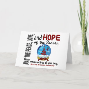 Christmas Holiday Snow Globe 1 Multiple Myeloma Card