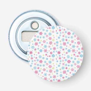 Christmas Holiday Snowflake Pattern Bottle Opener