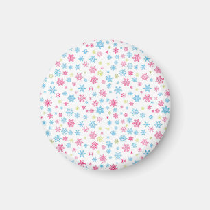 Christmas Holiday Snowflake Pattern Magnet
