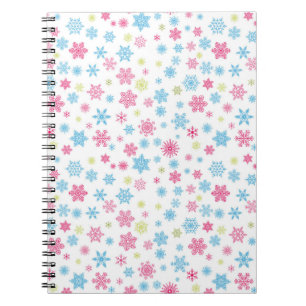 Christmas Holiday Snowflake Pattern Notebook