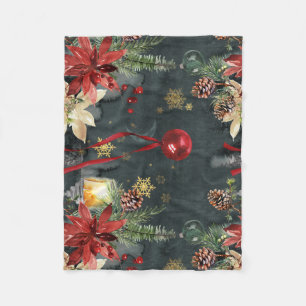Christmas Holiday Splendour Fleece Blanket
