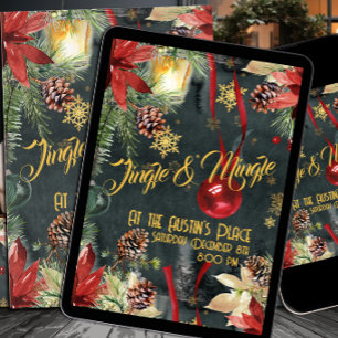 Christmas Holiday Splendour Jingle & Mingle Party  Card