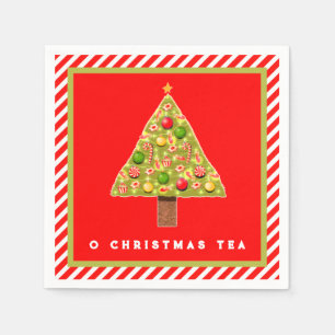 Christmas Holiday Tea Party Napkin