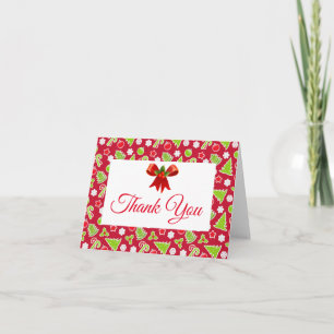 Christmas Holiday Thank You Notes Blank Inside