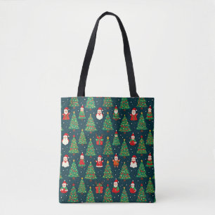 Christmas Holiday Theme Tote Bag