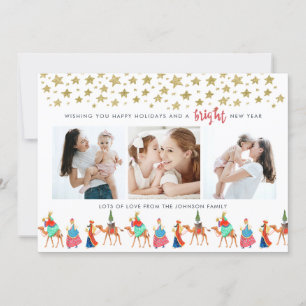 Christmas Holiday Three Kings 3 Photos Card