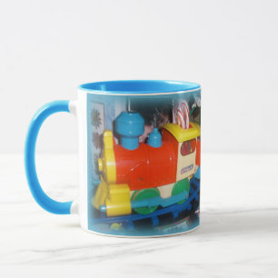 Christmas Holiday Toy Train Customize Personalize Mug