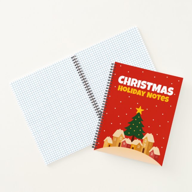 Christmas Holiday Traditions Notebook Graph Notes (Inside)
