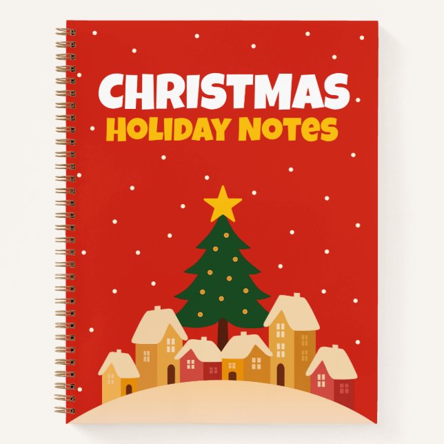 Christmas Holiday Traditions Notebook Lined (Front)