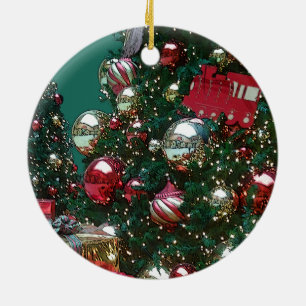 Christmas Holiday Trim The Tree Toy Train Ornament