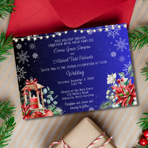Christmas Holiday Wedding Invitation