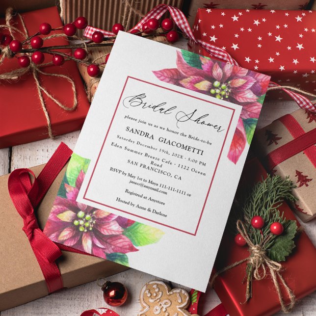 Christmas Holiday Winter Bridal Shower Invitation (Creator Uploaded)