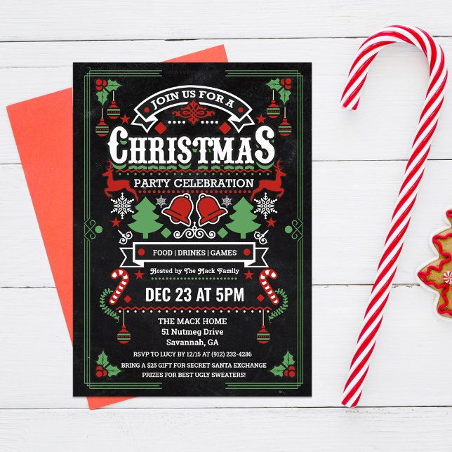 Christmas Holiday Winter Party Invitation (Creator Uploaded)