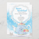 Christmas Holiday Winter Wonderland Tea Party Invitation<br><div class="desc">Christmas Holiday Winter Wonderland Tea Party</div>