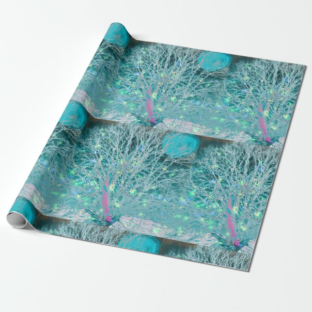 Christmas Holiday Wrapping Paper (Unrolled)