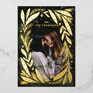 Christmas Holiday Wreath frame design