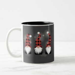 Christmas Holiday Xmas Funny Winter Gnome Lover Two-Tone Coffee Mug