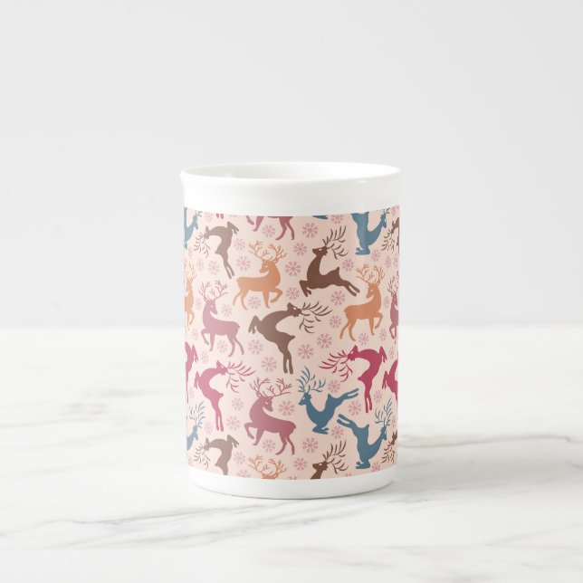 Christmas holidays bone china mug (Front)