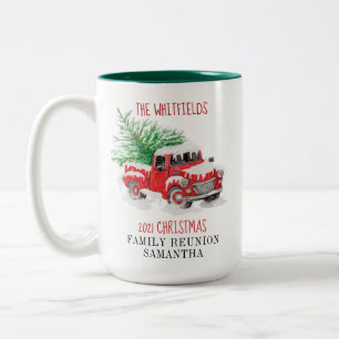 Christmas Holidays Family Matching Custom Two-Tone Coffee Mug