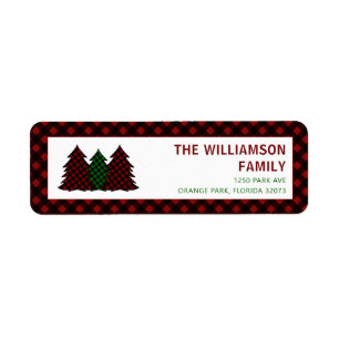 Christmas Holidays Festive Return Address Labels