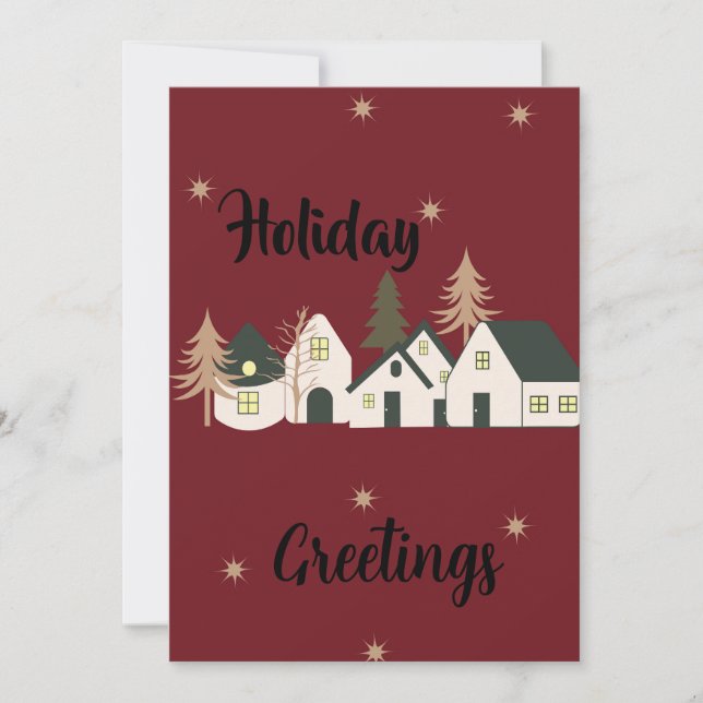Christmas holidays holiday card (Front)