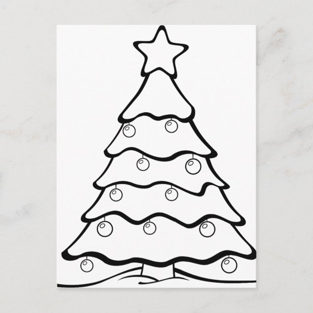 Christmas, holidays, joy, green colours, tree deco holiday postcard (Front)
