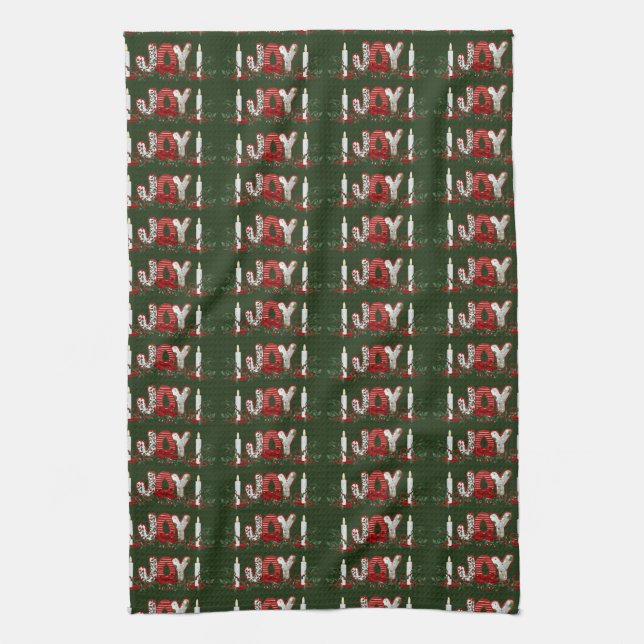 Christmas Holidays Joy Kitchen Towel (Vertical)