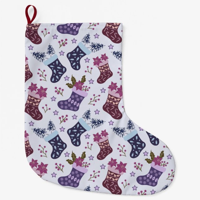 Christmas holidays large christmas stocking (Front)