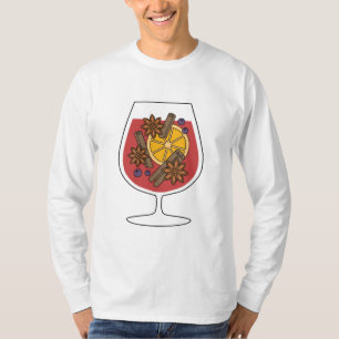 Christmas holidays red mulled wine spicy cocktail T-Shirt