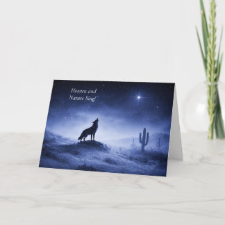 Christmas Holidays Southwestern Desert Landscape Card